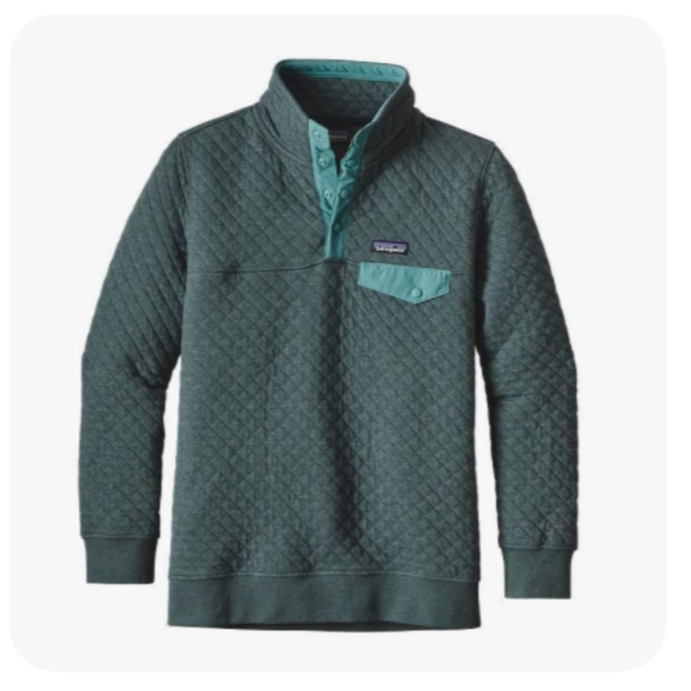 Rare Patagonia Organic Cotton Quilt Pullover L